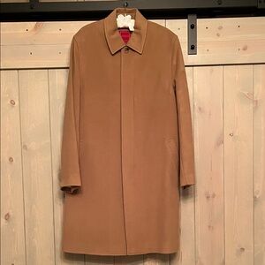 Cole Haan Men's Tan Wool Trench Coat